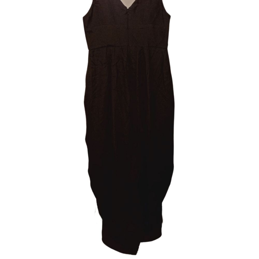 Zimmermann Silk V Tuck Maxi Dress in Black Size 3 equiv size 12 - Picture 5 of 8